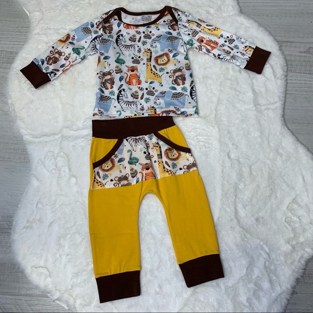 Circus Animal 2 Piece Set NWT, Baby Boy, Toddler Boy